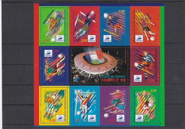 Écharpe Officielle Equipe De France - Coupe Du Monde 1998 - FFF - Vintage