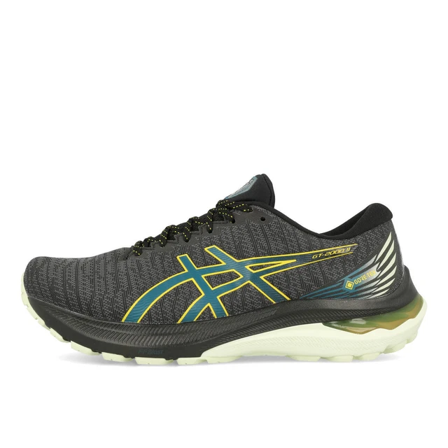 Asics GT-2000 11 GTX Herren Black Ink Teal Laufschuhe Schwarz Grau Blau