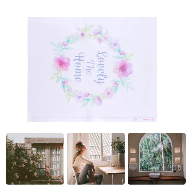 Mirror Trim Peel Stick Window Film Frosted Window Stickers Glass Door
