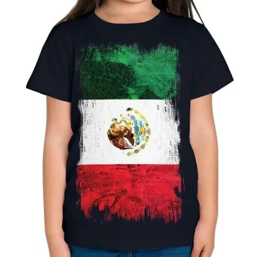 Mexico Grunge Bandiera T-Shirt México Messicano M? Xihco T-Shirt Calcio