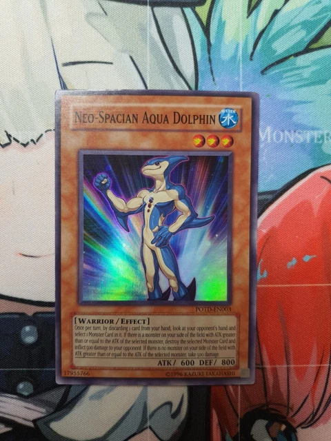 POTD-EN003 Neo-Spacian Aqua Dolphin Yugioh Card Light Play Unlimited Edition