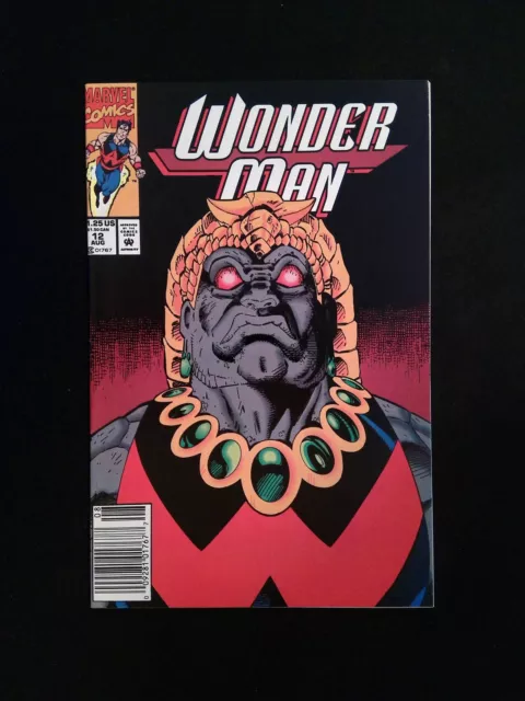 Wonder Man #12  MARVEL Comics 1992 VF+ NEWSSTAND