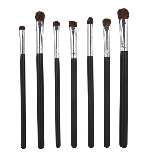 7x Set Pennello Trucco Set Fondotinta Cosmetico Polvere Fard Correttore Ombretto 10