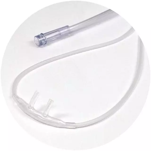 5Pk 4Ft Soft Adult Oxygen Nasal Cannula W/Kink-Free Supply Tubing (RES1104S), Cl