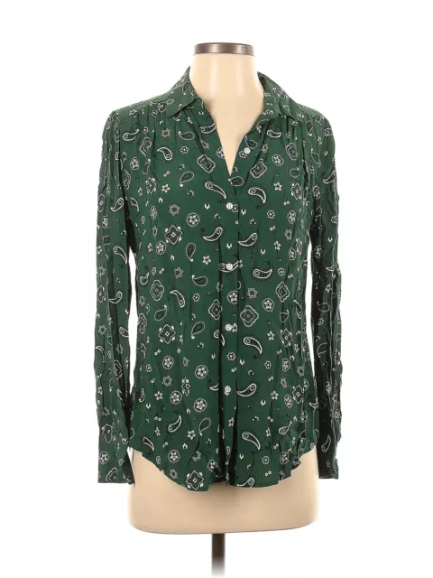 RAILS WOMEN GREEN Long Sleeve Button-Down Shirt S $42.74 - PicClick