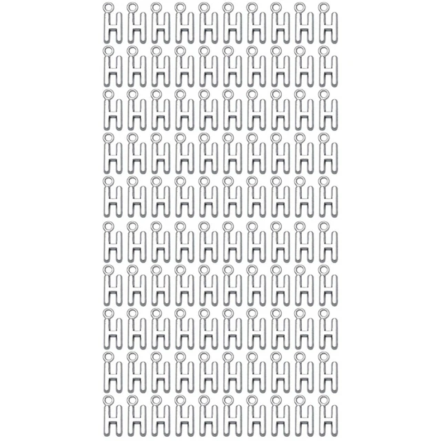 100 pcs Brief Anfänglichen Charme Retro Charme Geldbörse Charme