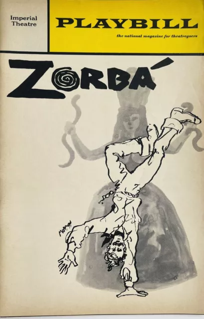 Zorba - Broadway Playbill - Nov 1968 - Herschel Bernardi