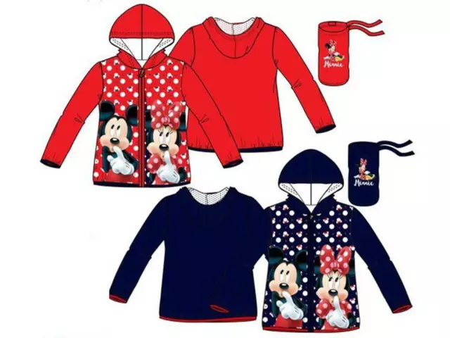 Disney Minnie Maus Wind / Regenjacke rot oder blau