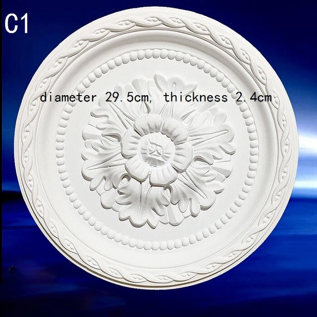 Polyuréthane Plafond Rose PU Applique Décor Maison Orné Victorien Rétro