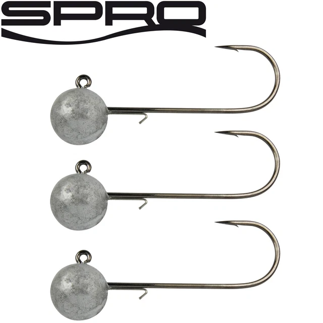 Spro Jighead HD Jig 90 - 3 Jighaken Gamakatsu, Jigkopf, Jigköpfe, Bleikopf