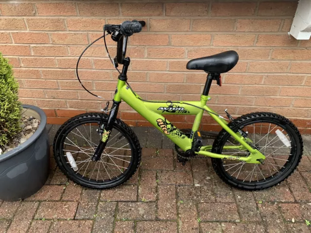 AVIGO RECON KIDS Bike BMX Style Single Speed Bright Green 18 Wheels 10.50 PicClick UK