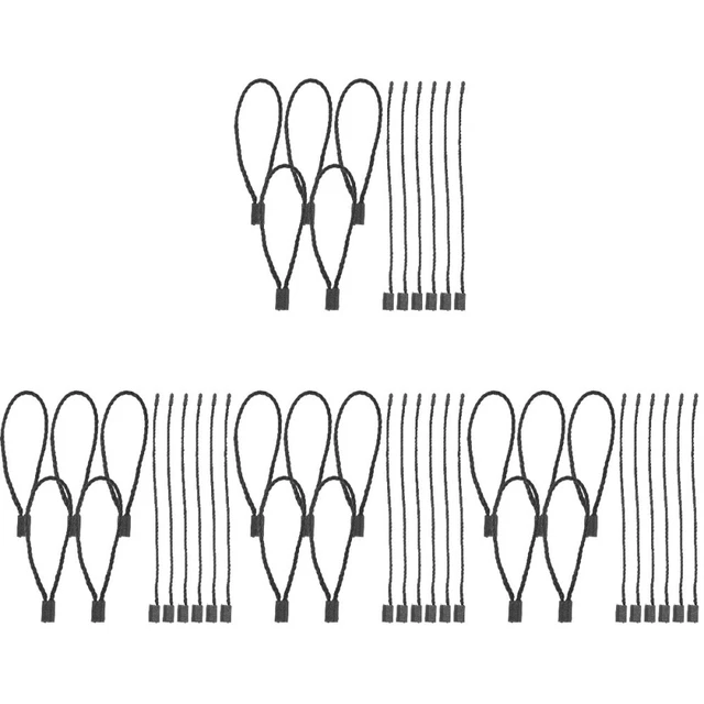 4pcs 1 Beutel Preisschild Seile Hanging Tag Strings Preis Krawatten für