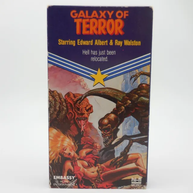 Galaxy of Terror VHS - Embassy  Home Entertainment 1988 - Tested & WORKS!