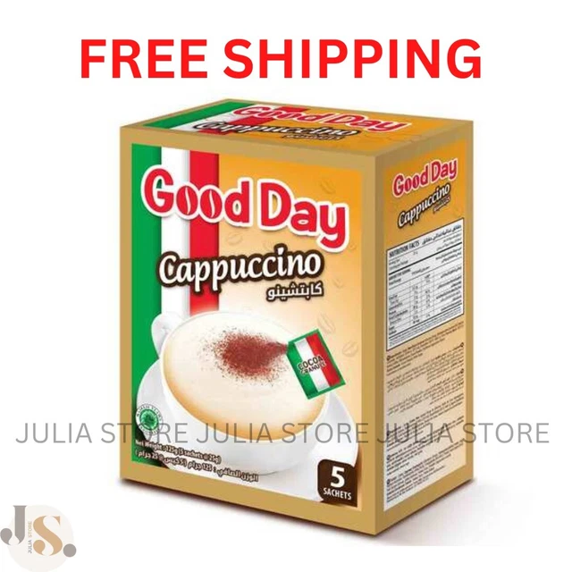 GOOD DAY INSTANT Coffee Cappuccino 25 gram 5 Pieces, كابتشينو جود داي