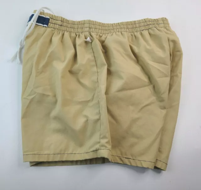 Vintage 70's Jantzen Belted Swim Trunks Shorts Tan Mens sz 38 3