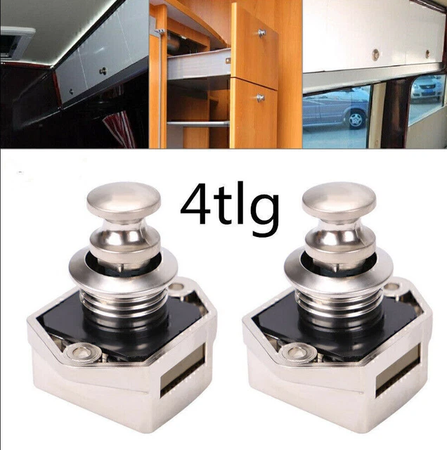 Schrankverschluss Für Wohnwagen & Wohnmobile | Schnappverschluss Mechanismus Schwarz