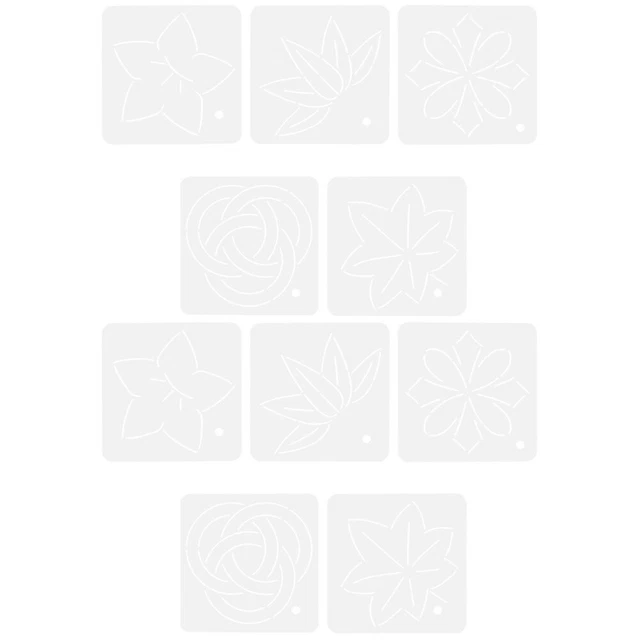 10 PCs Quilting Lineal Vorlagen Patchwork -Vorlage Nähen Lineal Clothing Vorlage