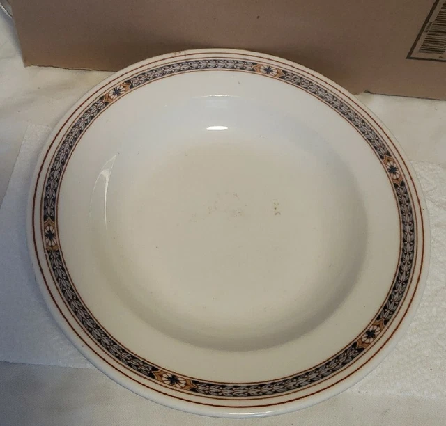 Vintage Pennsylvania Railroad PRR Purple Laurel Pattern 9" Soup Bowl