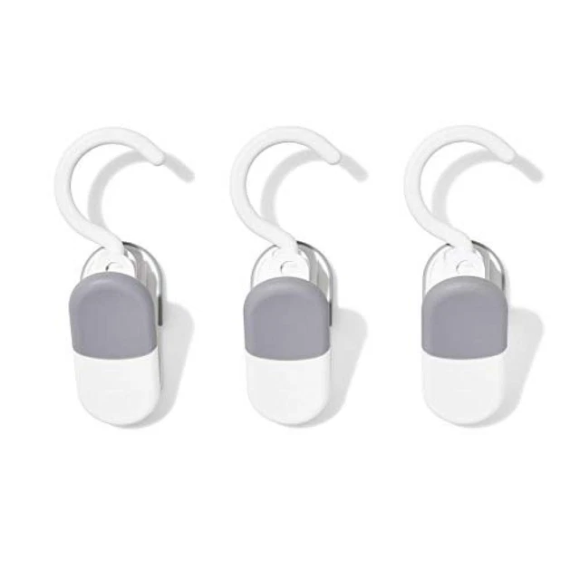 (TG. 3-Piece Clip Hanger Set) OXO Good Grips - Set di 3 grucce a clip, colore: B