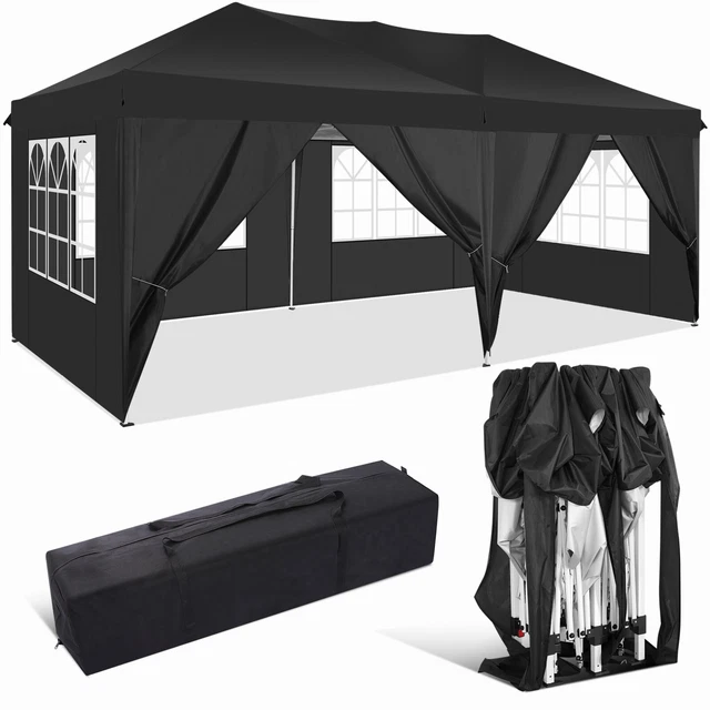 3x3m-3x6m Faltbar Pavillon Partyzelt Gartenpavillon Wasserdicht Faltpavillon