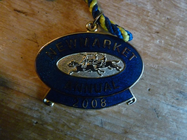 Horse Racing Members Enamel Badge NEWMARKET 2008