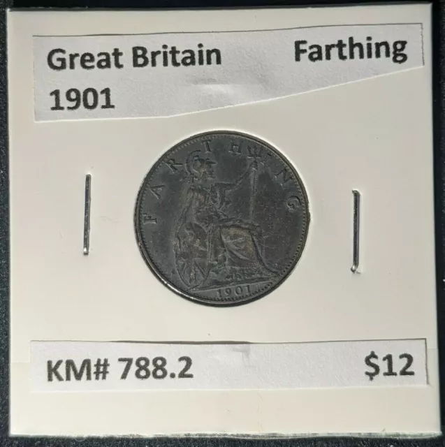 Great Britain 1901 Farthing 1/4dKM# 788.2 #1793