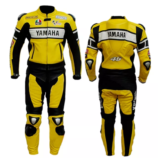 YAMAHA Courses Combinaison de Moto en Cuir Hommes Moto en Cuir Veste Pantalon 52