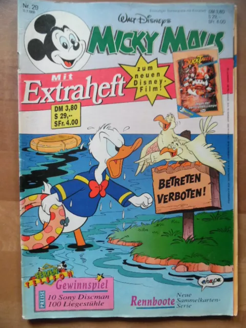 MICKY MAUS Nr. 29 - 11.7. 1991 mit Disney-Beilage Extraheft Duck Tales