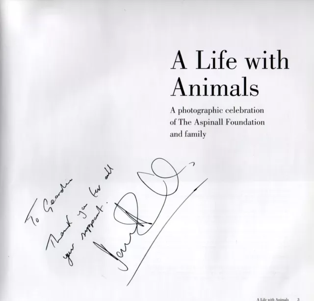 Damian Aspinall SIGNED A Life with Animals Lisa Mendes John Aspinall Foundation 2