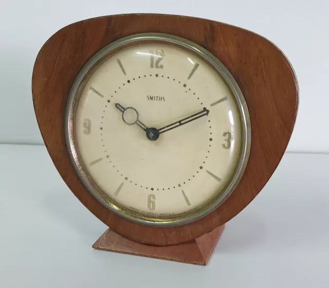 Vintage Smiths Wooden Small Mantel Clock, Spares/Repair, Restoration