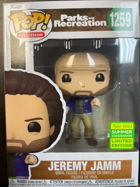 Funko Pop! Jeremy Jamm 1259 SDCC Parks And Recreation Exclusive