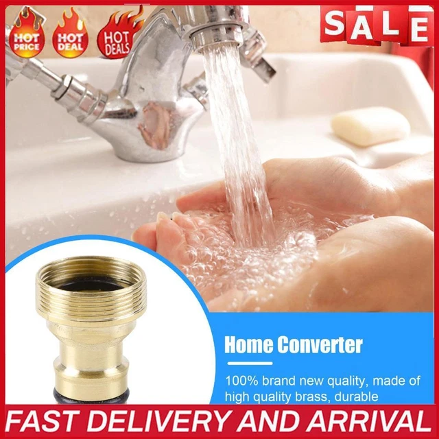 3pcs Kitchen Taps Connector Practical Brass Taps Connector Garden Watering Tools