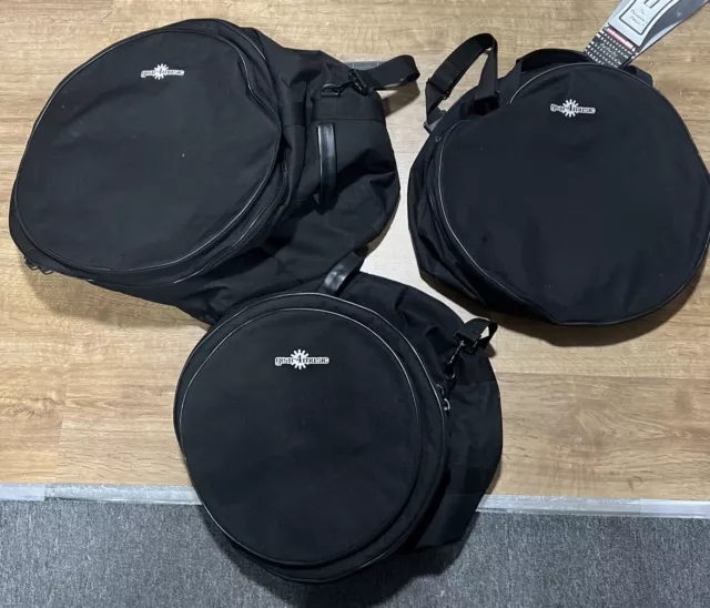 Gear4music Drum Cases Bundle 14”,12” And 14” Snare #989