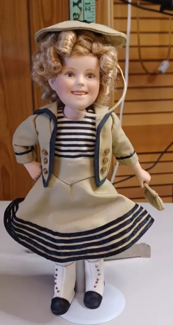 Vintage The Danbury Mint Shirley Temple "Wee Willie Winkie" 10.5" Porcelain Doll