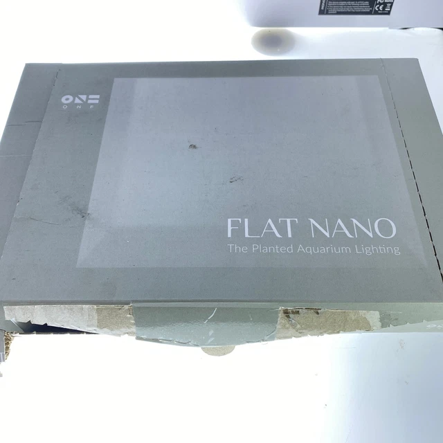 ONF Flat Nano Full Spectrum LED Aquarium Light Dimmable 7000K Rimless Tank