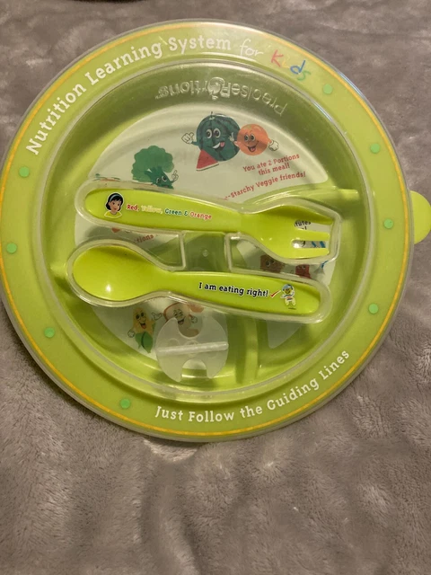 Precise Portions Nutrition Learning System for Kids - Utensils & Lid