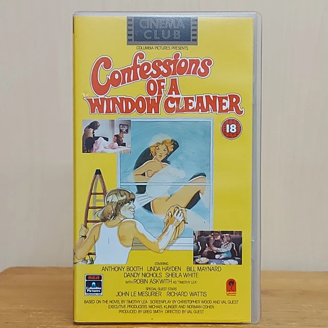 CONFESSIONS OF A window cleaner Vhs Cinema Club 1991 Adult