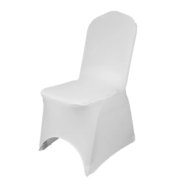 Cubierta de silla blanca lisa premium decoración de lugar para boda fiesta con alta calidad 2