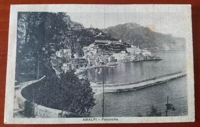 Cartolina Depoca Viaggiata Campania Salerno Amalfi - Panorama 1932