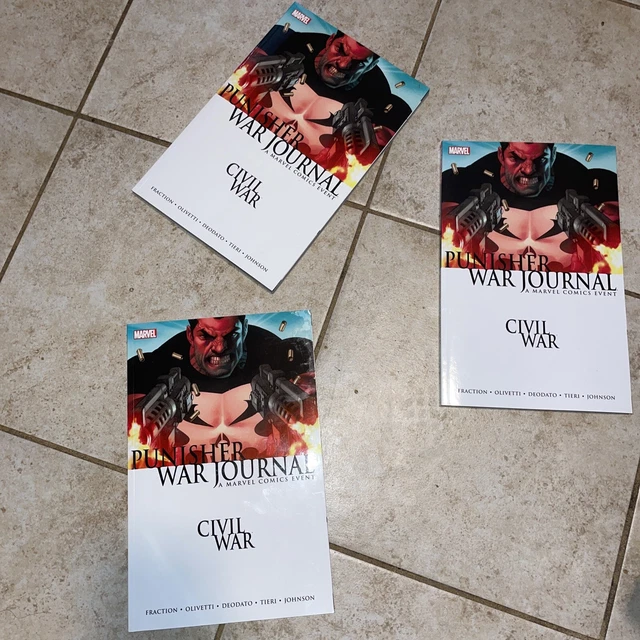 Punisher War Journal: Civil War TPB Vol 1. Rare First Print.