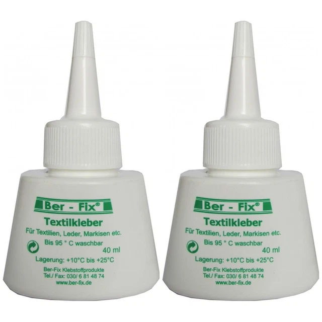 25,00 Euro pro 100g 2 x Ber-Fix Textilkleber - Inhalt: 40 Gramm