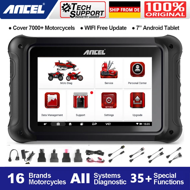 DISPOSITIVO DIAGNOSTICO MOTO ANCEL MT700/UTV/RZR/ATV/RANGER tutti i ...