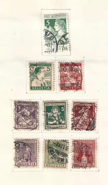 Switzerland, Pro Juvs Virtually Complete Used 1914 Onwards, 8 Pages (Y42)