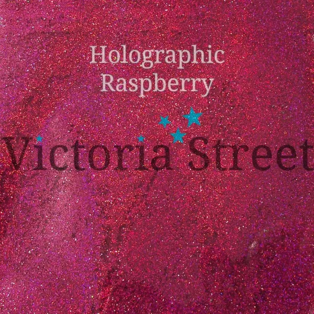 Victoria Street Glitter - Holographic Raspberry - Fine 0.008" / 0.2mm Fuchsia