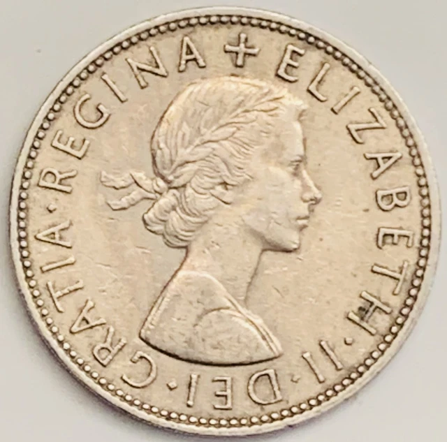 1964 Great Britain 1/2 Crown KM# 907 Circulated Condition