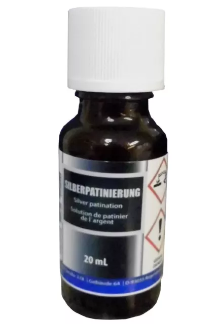 Silber-Patinierung (20 ml) - Alternative zu Schwefel-Leber, Pariser Oxyd