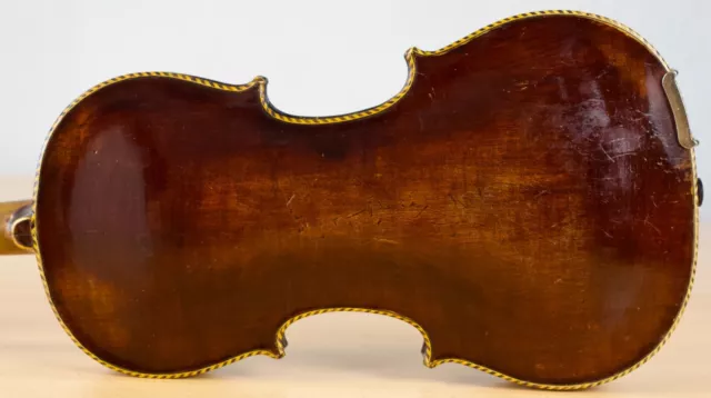old 4/4   LION HEAD   violin geige viola cello label JOANN PAUL SCHORN Nr. 1911