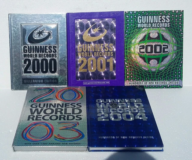 GUINNESS WORLD BOOK Of Records Bundle Collection 2000 2001 2002 2003