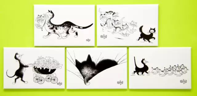 Dubout Cats Metal Black Cat Fridge Magnets funny Humorous Novelty Gift Magnetic