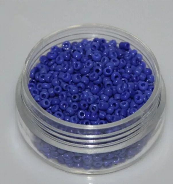 New Diy 500Pcs 2Mm Blue Czech Glass Spacer Loose Beads Bracelet Jewelry Making